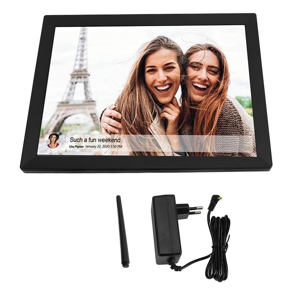 Digital Photo Frame 15 Inch 1024x768 HD Touchscreen Auto Rotate Slideshow WiFi Smart Picture Frame f