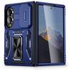 For Samsung Galaxy Z Fold 8 Ultra Case Armor Metal Ring Holder Slid Camera Protective Cover For Galaxy Z Fold 8 7 6 5 Funda