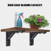 8/10/12/14Inch Triangle Folding Angle Bracket Adjustable Wall Mounted Shelf Brackets Heavy Duty Metal Collapsible Shelf Bracket