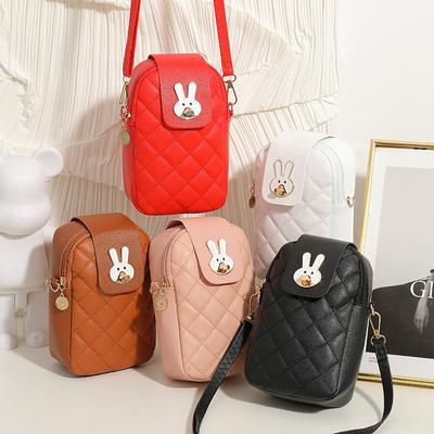 Embroidered Mobile Phone Bag for Women's Bag Fashionable and Versatile Shoulder Bag Korean Crossbody Bag