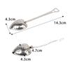 Heart Shaped Stainless Steel Tea Infuser Spoon Strainer Steeper Handle