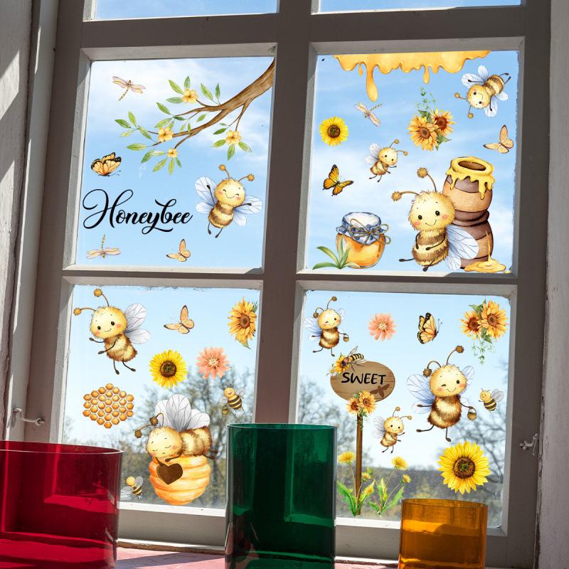 Creative Cute Bee Window Sticker for Children's Rooms & Kindergartens