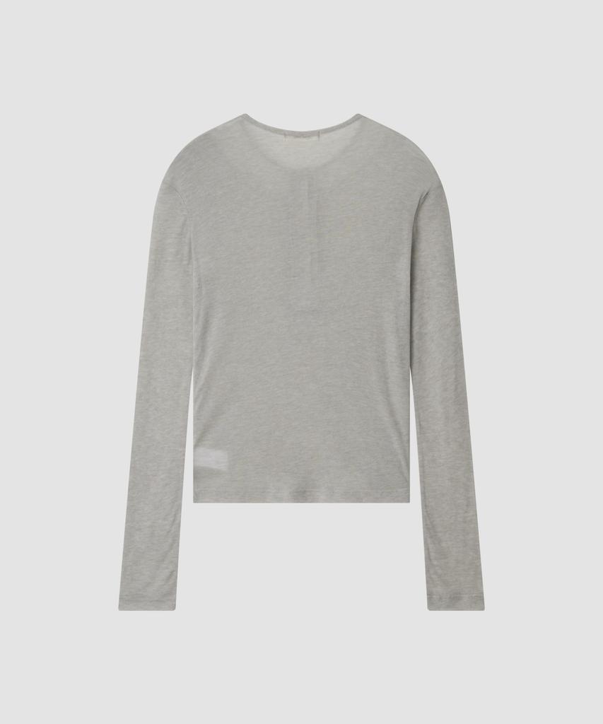 Deolil Layered Long Sleeve T_Light Gray