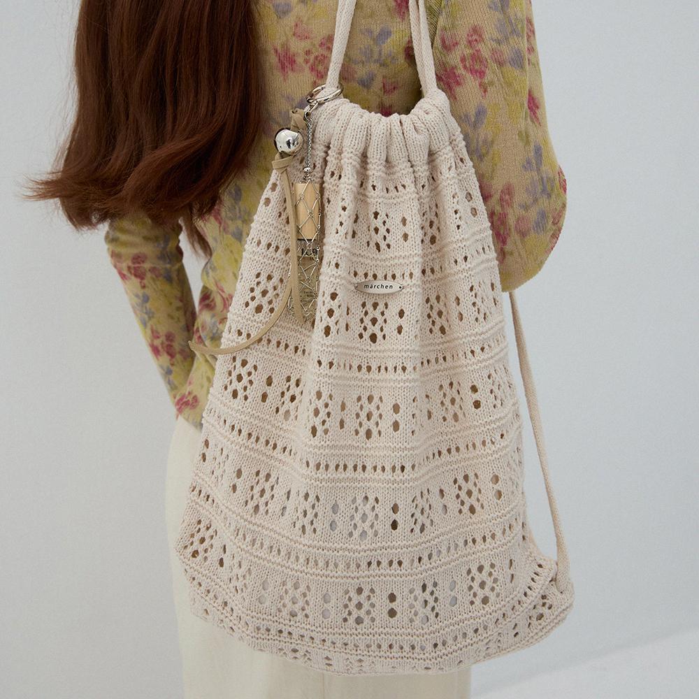 Merchen Crochet String Backpack_2Color