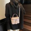 Bag Women's Summer New Niche Design Contrasting Color Messenger Bag High-end Portable Box Bucket Bag
