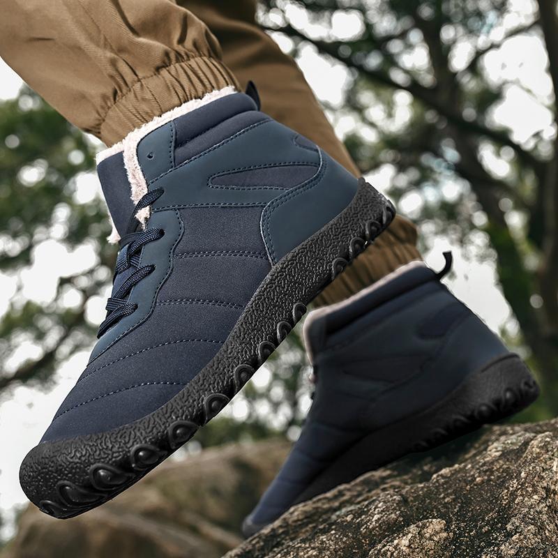 Men's Snow Boots High-top Cotton-padded Shoes Warm Plush Shoes