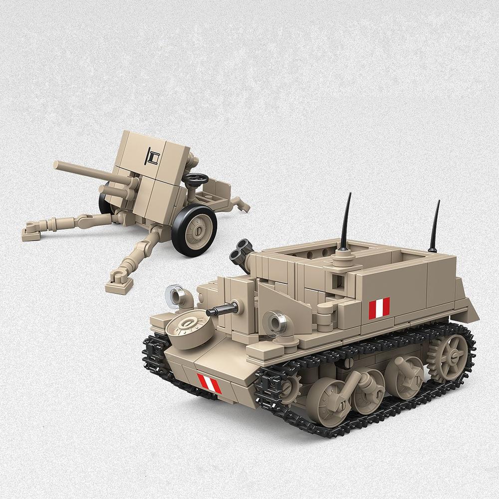 Military War Series WW1 World War I Building Blocks Set Heavy Tank Armored Vehicle Model DIY Kids Toys Boy Birthday Gift