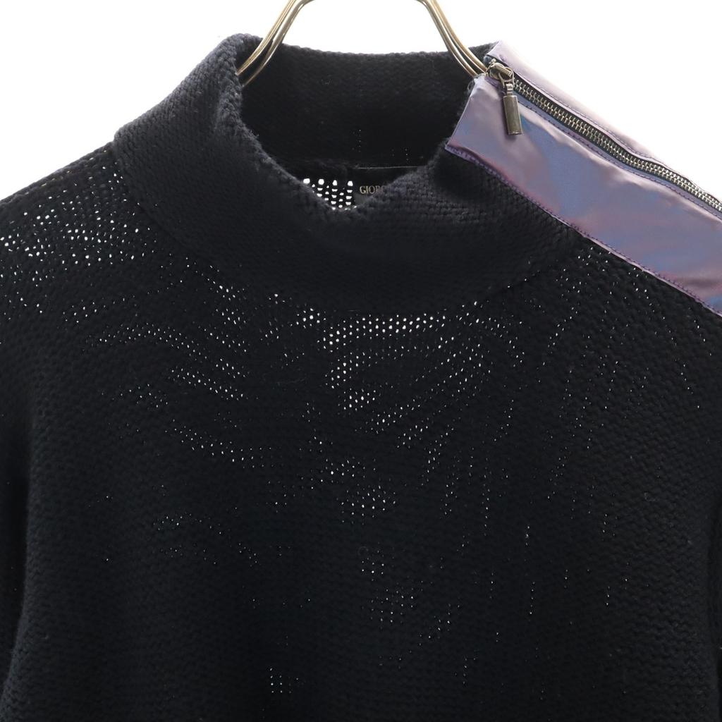 Giorgio Armani Made In Italy Long Sleeve Knit 48 Navy Men's Used