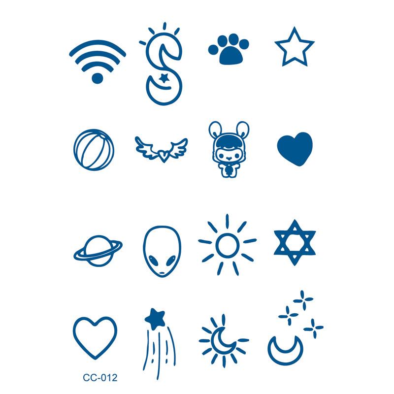 Herbal plant finger cochlear small picture juice tattoo stickers last 15 days ins wind semi-permanent