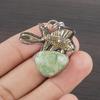 Natural Verasite Gemstone 925 Sterling Silver Jewelry Designer Pendant 1.3" AJP-2219