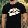 T-Shirt Herren Aquarell Vogel Motiv Baumwolle Größe XS bis 5XL