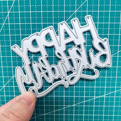 Geburtstag Metall-Stanzformen Schablonen für Scrapbooking Kartenherstellung Dekorative Prägepapierkarten Stanzformen