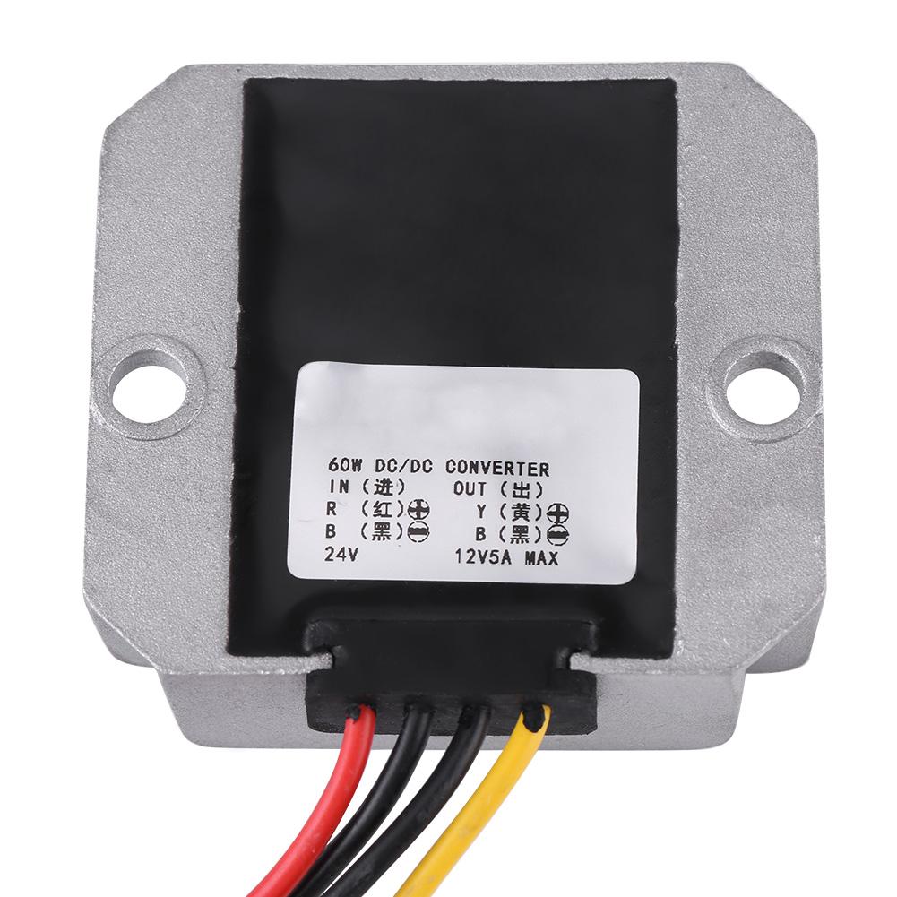 DC DC 24V To 12V 5A 60W Voltage Step Down Module Buck Power Supply Converter for Car Vehicle
