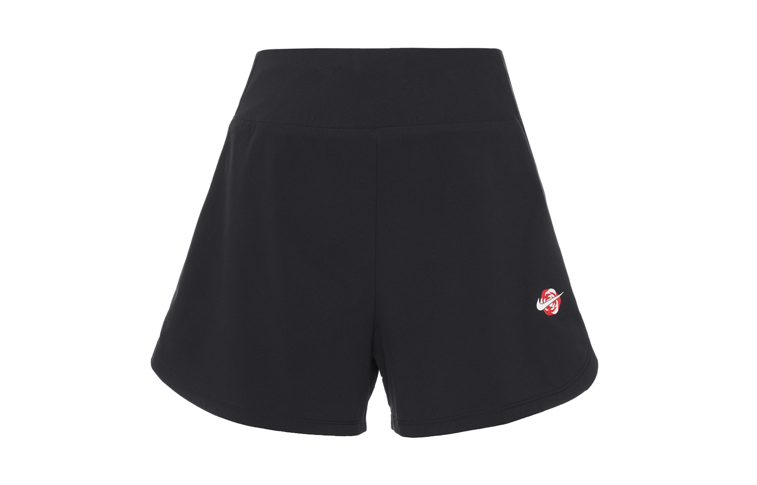 Nike Dri Fit Sports Shorts Women s Black Moderate Woven Shorts FQ0695-010 S