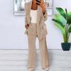 Cardigan aderente a tinta unita moda europea e americana 2024 Set completo da donna