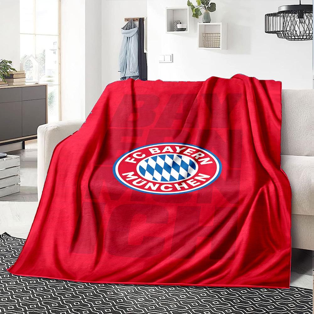 Fc Bayern München Blanket Soft & Cozy Perfect for Bed Picnics Seaside for All Seasons Modern Ideal Gift For Birthday Valentine'S Day