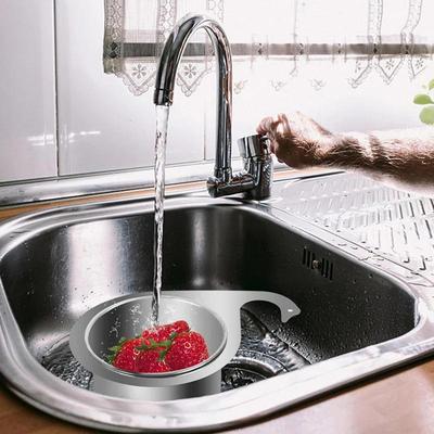 Swan Drain Rack Stainless Steel Swan Sink Removable Strainer Basket Kitchen Sink Garbage Filter Home Hanging Drain Rack