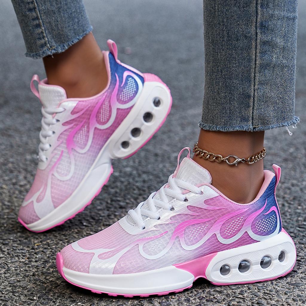 New Casual Sneakers Womens Lightweight Breathable Running Shoes Air Cushion Shock-absorb Fashion Sports Shoes Tennis Trainers