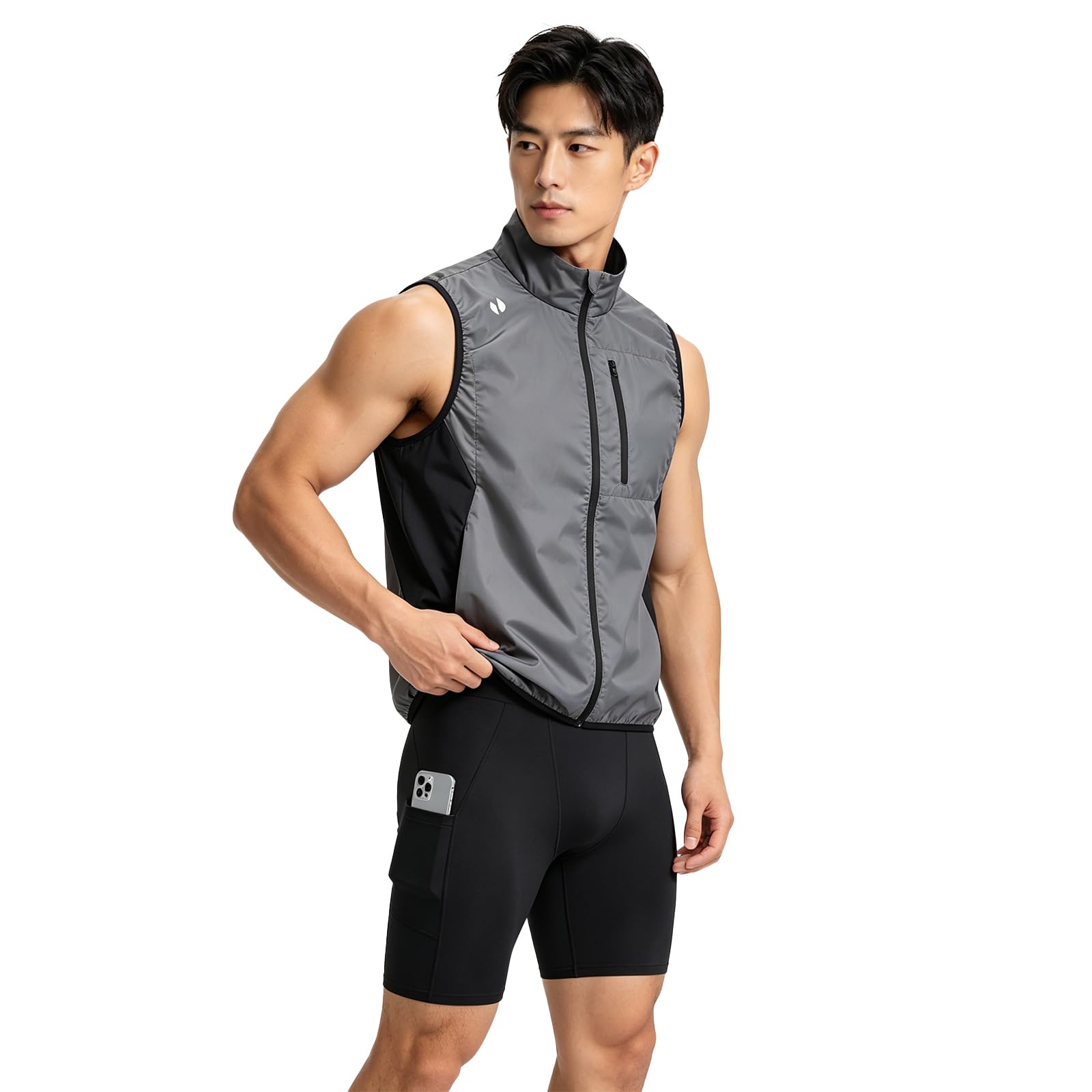 [HOTSUIT] Sweat-Inducing Vest Sauna Suit for Men and Women, Sleeveless, 5x Sweat-Increasing Efficiency, Compression Training Wear, Windproof, Water-Re