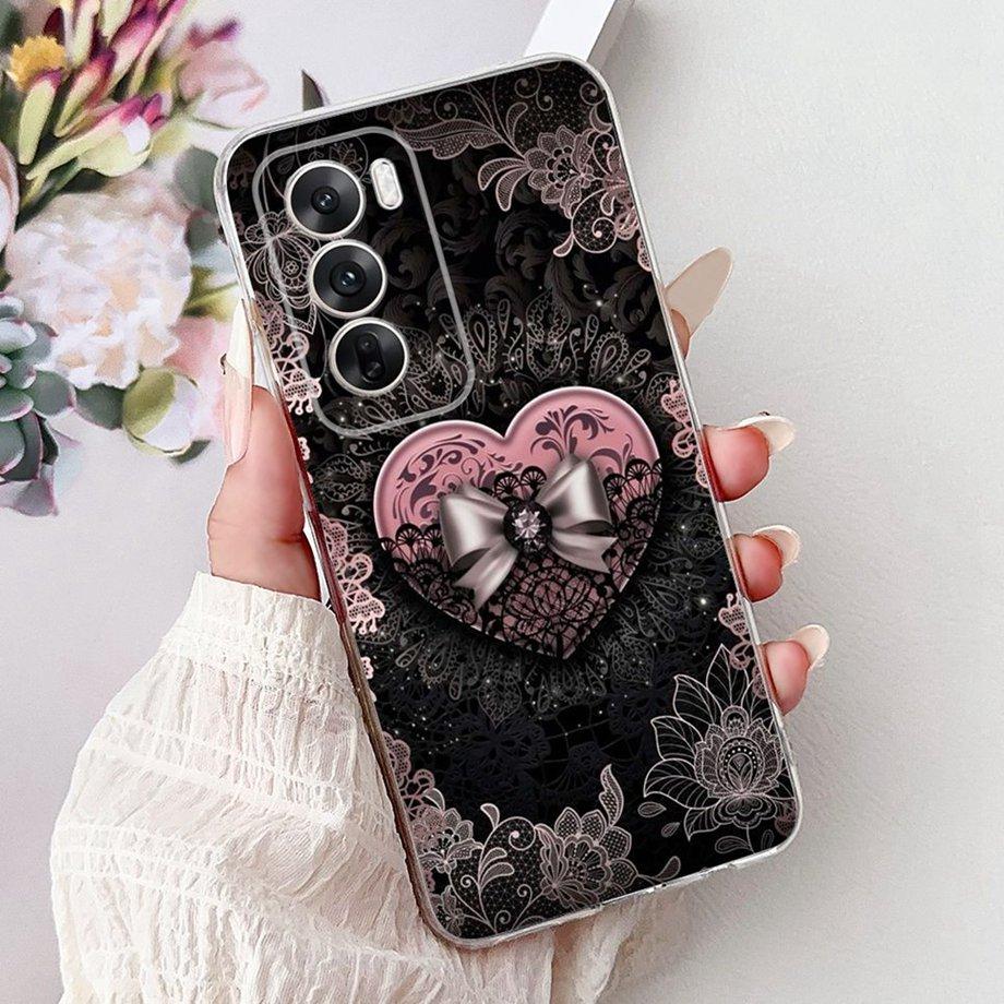 Soft Clear Silicone Back Cover For Oppo Reno12 Pro CPH2629 Phone Case Marble Butterfly Capa For Reno 12 12Pro 5G CPH2625 Capa