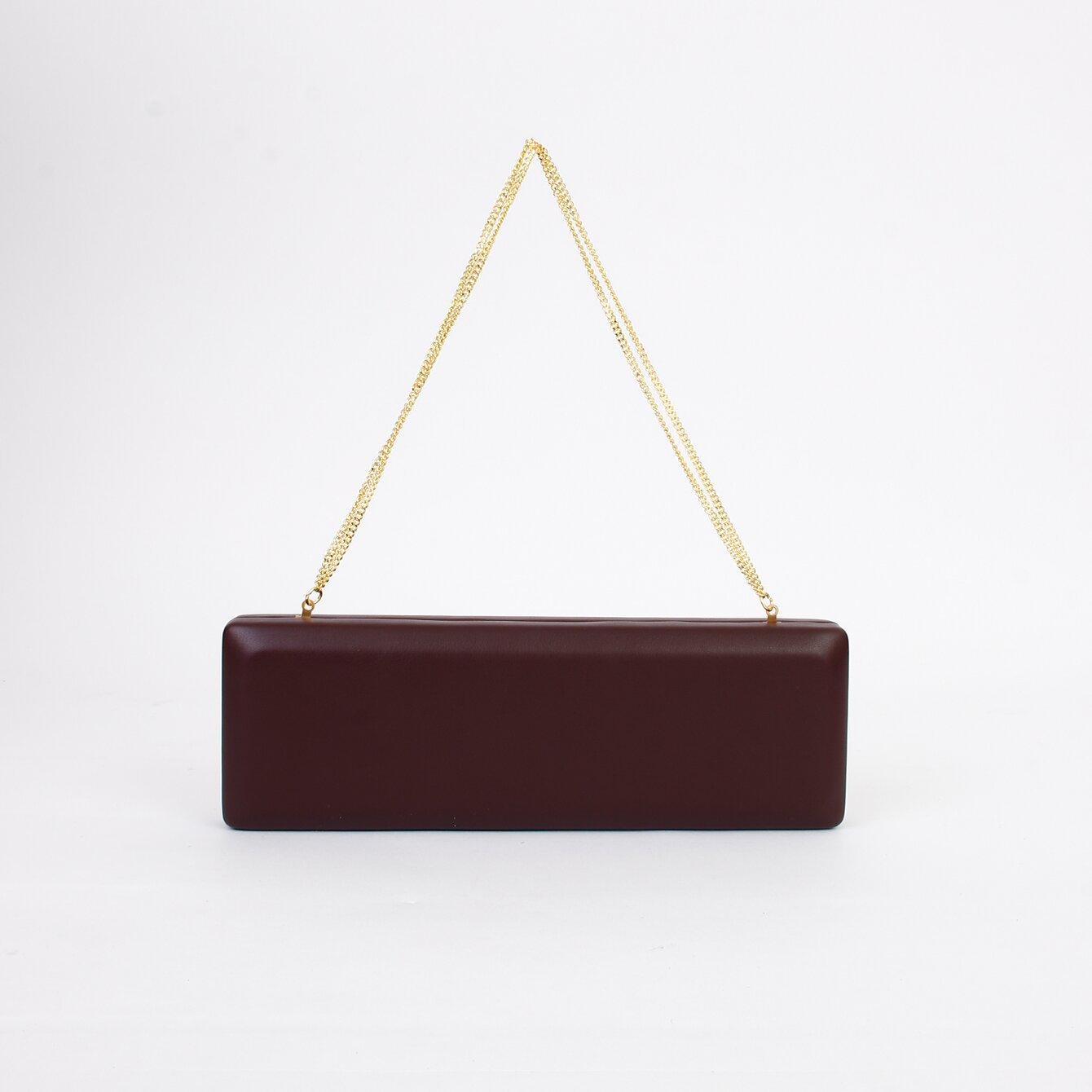 2026 New Extended Strip Hard Box Handbag for Women Retro Box Decoration Bag бордовый 2370₽