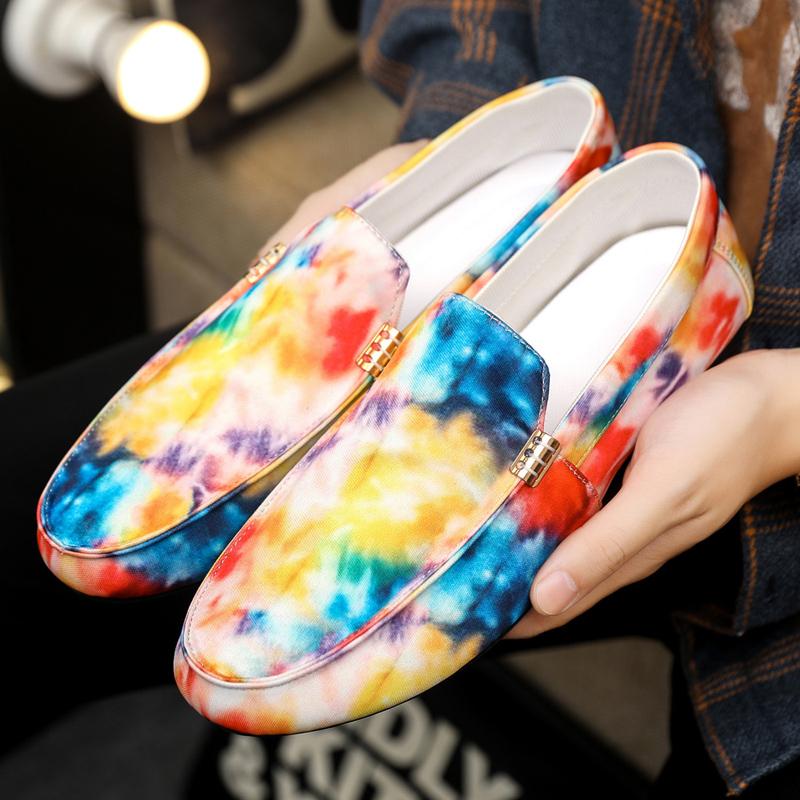 Fashion Fashion Men Casual Shoes Breathable Slip on Mesh Walking Running Sneakers Non-slip Flats Lightweight Sport Shoes Driving Loafers