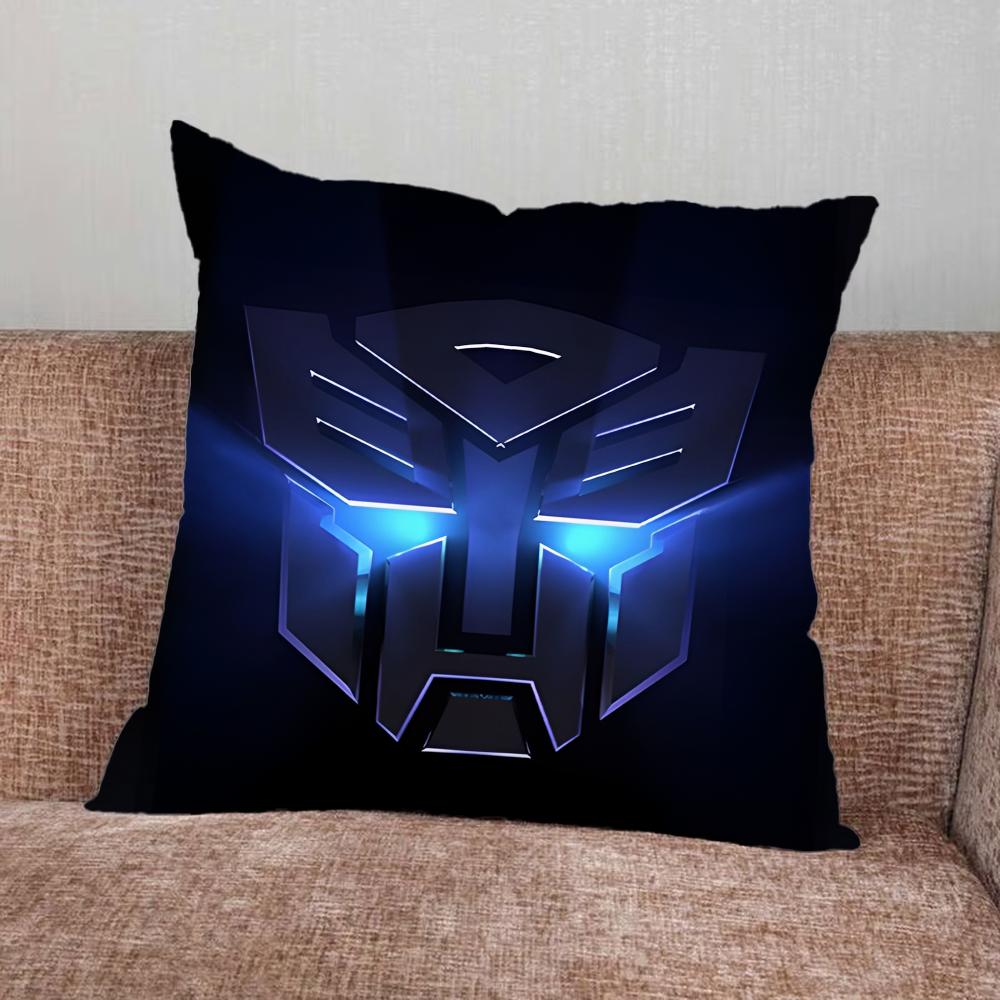 LOGO T-Transformers COOL  Pillow Case For Home Bedroom Car Office Decoration Living Room Sofa Cushion Cover Suitable
