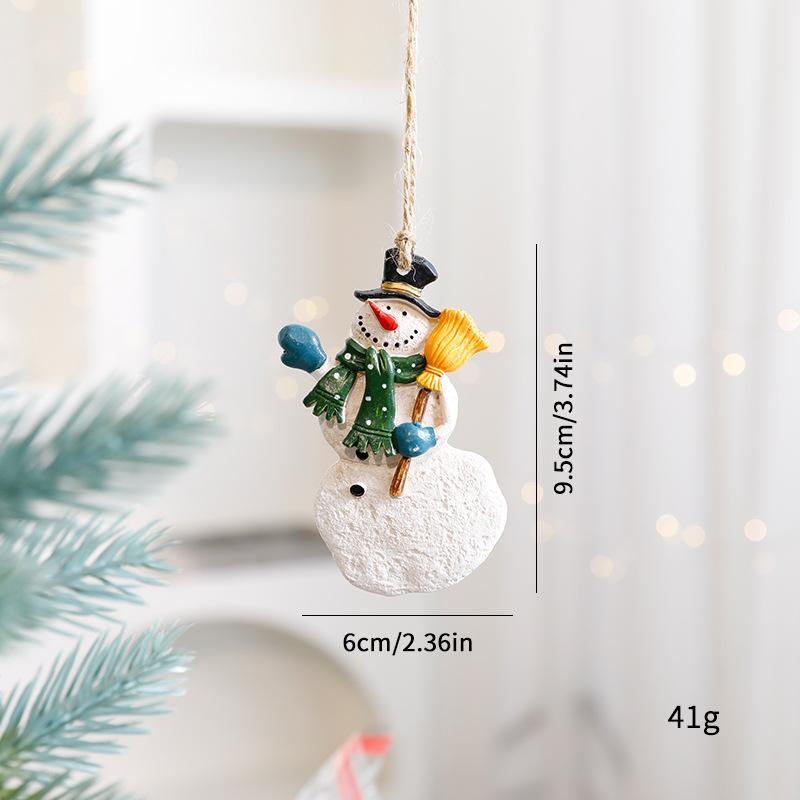 2025 New Christmas Deer Ornament Cute Cartoon Reindeer Hanging Pendant for Xmas Tree Decor Home Festival Party Decoration