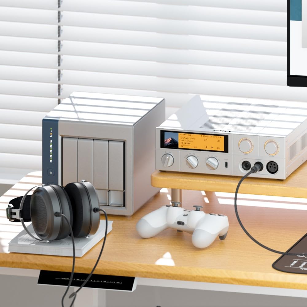 FIIO K17 [Ships from an Authorized Japanese Retailer, Serial Number Included] Headphone Amplifier with Built-in USB DAC (Silver)