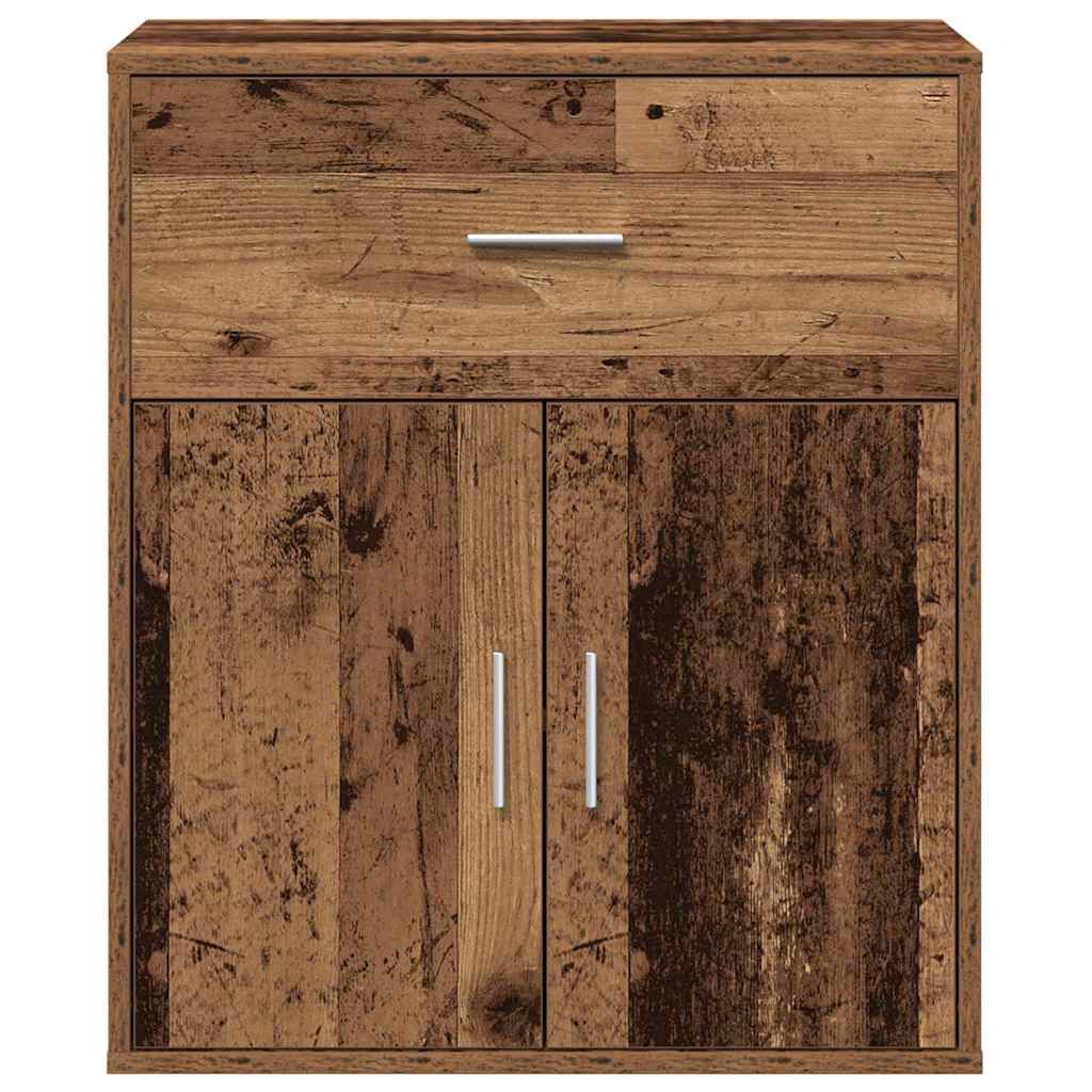 Sideboard with Drawers Reclaimed Wood Look 60 x 31 x 70 cm Engineered Wood