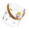 PET Small Ice Bucket Household Transparent Ice Wine Barrel Picnic Beer Drink Ice Bucket S