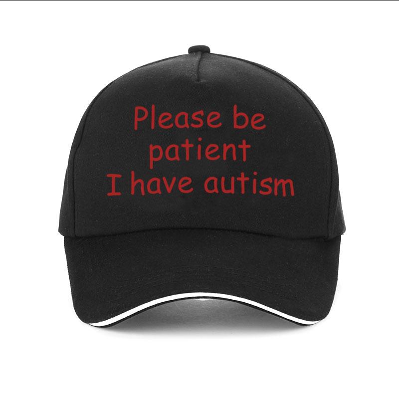 Please Be Patient I Have Autism Cap Baseball Cap Hat Outdoor Fish Women Printed Czapka Bonnet Spring Casual Unisexs cap