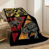 Jurassic Park Throw Lightweight 240g Flannel Blanket Soft Skin-friendly for Summer Cooling