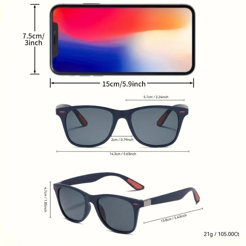 4 Pack Retro Square Fashion Glasses Unisex Stylish Eyewear Suitable for Daily Casual Activities and Music Festivals