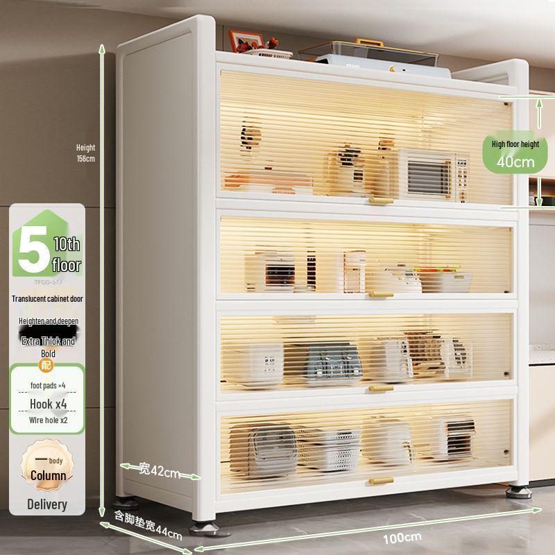 Étagère de Rangement Multifonctionnelle sur Pied et Buffet de Cuisine