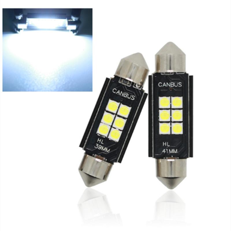 Automotive Led License Plate Reading Light 31Mm 36Mm 39Mm 41Mm Csp 3030 Signal Lamp Canbus Bulb Light License Plate Lamp