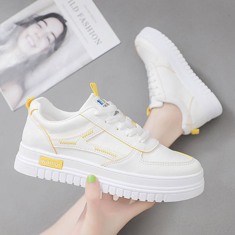 Kleine weiße Schuhe Damen Frühling und Herbst neue Mode Koreanische Version, Basic Ins Studenten Casual Board Schuhe Plateauschuhe Sportschuhe
