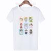 Cute T-Shirt Cartoon Graphic Tshirt Marmalade Boy Tee 90s Women T-Shirts Manga Short Sleeves Japanese Anime Streetwear