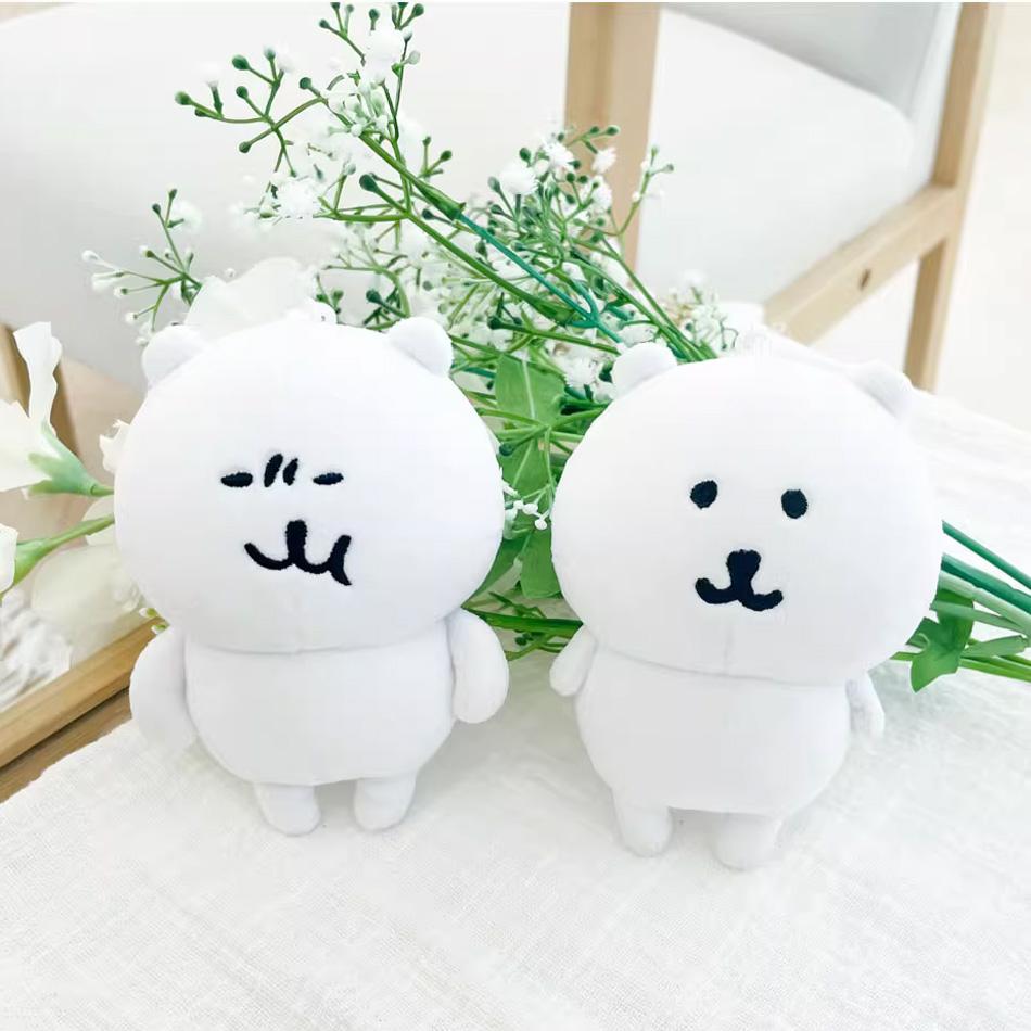 דוב מצחיק חדש תליון קטיפה חמוד צעצוע בובה מחזיק מפתחות יום הולדת תרמיל מפתחות רכב רעיון למתנה מצחיקה