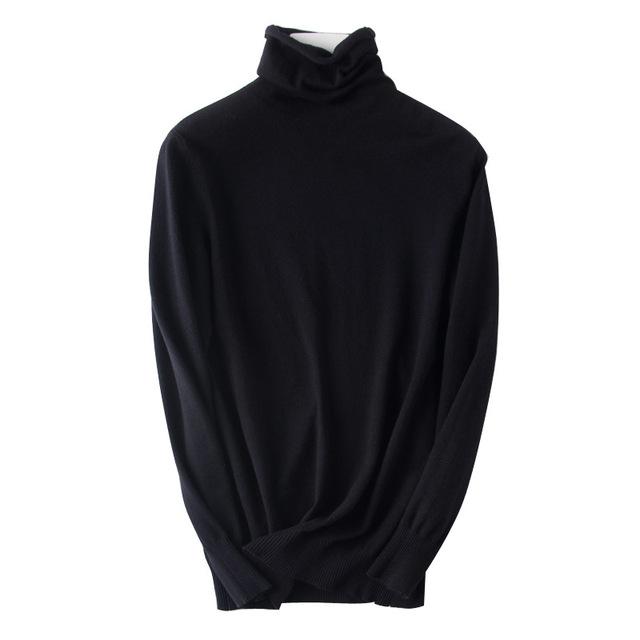 Podzim Zimní Svetr Rolák Slim Fit Basic Pulovry Móda Korejské Pletené Topy Spodní části Dámské Svetry Strečové Svetry