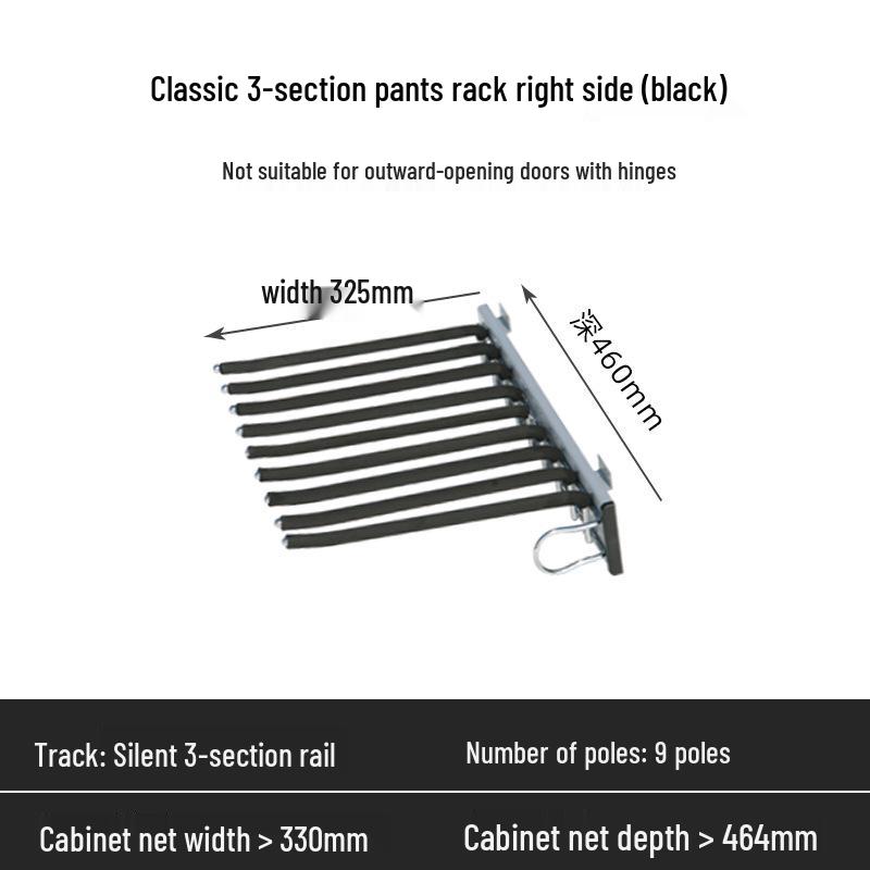 Promotional Pull-Out Anti-Slip Telescopic Trouser Rack