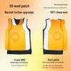 Yiershuang Men's Thickened Wool Thermal Vest with Patches