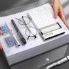 10pcs A4 Transparent Button Type File Bag Students Pocket Folders Waterproof Wholesale Data Files To Install Test Papers Office