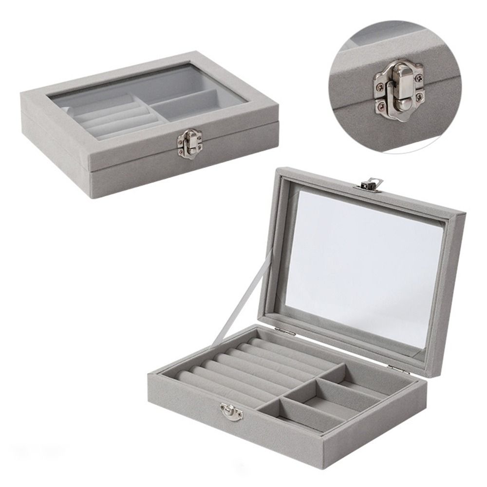 Velvet Necklace Display Tray Stackable Organizer Trays Showcase Drawer  Ring Bracelet Necklace