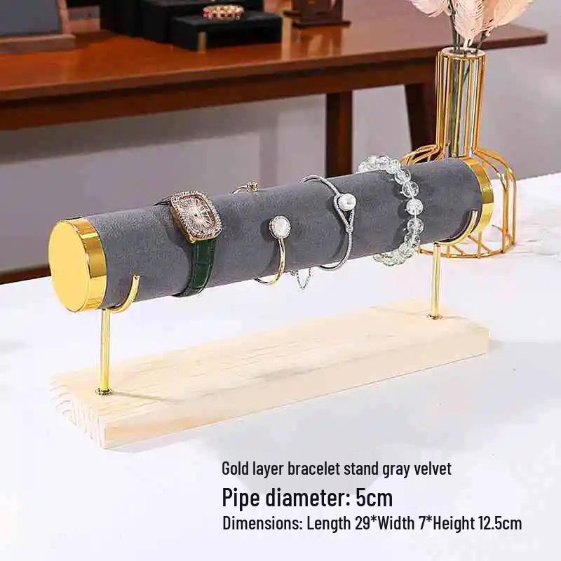 Premium Solid Wood Triple Layer Jewelry and Bracelet Display Stand