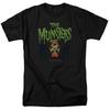 Tricou unisex cu logo The Munsters 50 de ani Licențiat Clasic TV HerUnisex Eddie Negru
