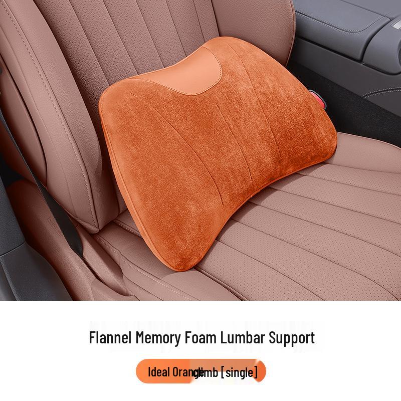Car Seat Neck and Lumbar Support Pillow – Universal Flannel Cushion for All Seasons