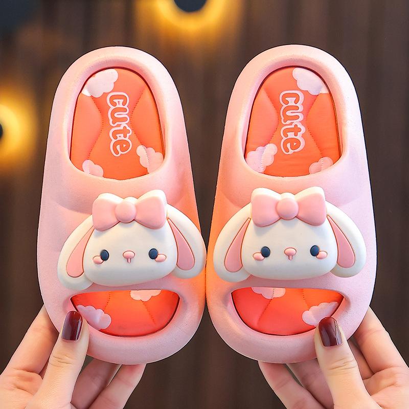 Summer Children's Sandals for Girls, Princess Non-Slip Soft Sole Cute Bath Slippers for Toddlers and Kids