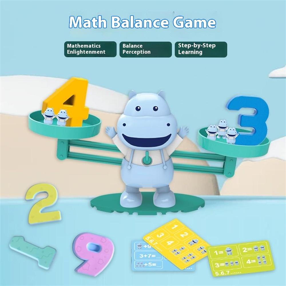 Children Balance Scale Table Game Number Math Educational Toy for Early Learning