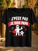 Je Suis Portugais Portuguese Pride Phrase Tricolor Details And Humorous Perfection Statet In French Unisex All Tshirt